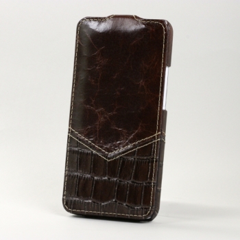 Чехол BONRONI Leather Case for New HTC One M7 (Coffee Brown)