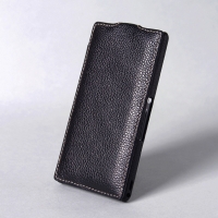 BONRONI Leather Case for Sony Xperia Z L36h (Black)