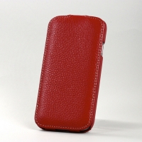 BONRONI Leather Case for Samsung Galaxy S4/IV GT-I9500 (red)