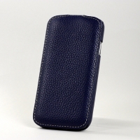 BONRONI Leather Case for Samsung Galaxy S4/IV GT-I9500 (blue)