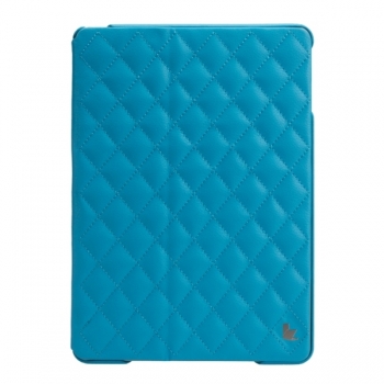 Чехол Jisoncase Quilted Leather Smart Case для iPad Air (стеганый) голубой