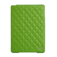 Jisoncase Quilted Leather Smart Case для iPad Air (стеганый) зеленый