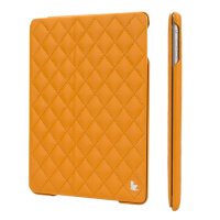 Jisoncase Quilted Leather Smart Case для iPad Air (стеганый) оранжевый