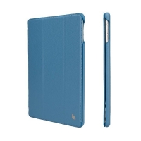 Jisoncase Smart Leather Case для iPad Air (синий)