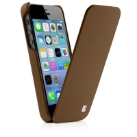 mobler Magic Flip (коричневый) для iPhone 5/5S + Пленка