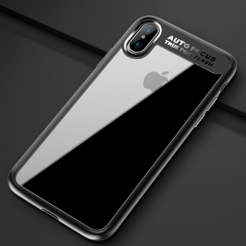  Чехол накладка Rock Clarity Series для iPhone X  (черный)