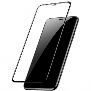  Защитное стекло 9D для iPhone X, черный