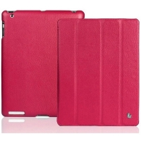 Чехол для iPad 2 Jison Case Smart Leather малиновый