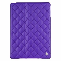 Jisoncase Quilted Leather Smart Case для iPad Air (стеганый) фиолетовый