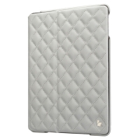 Jisoncase Quilted Leather Smart Case для iPad Air (стеганый) белый