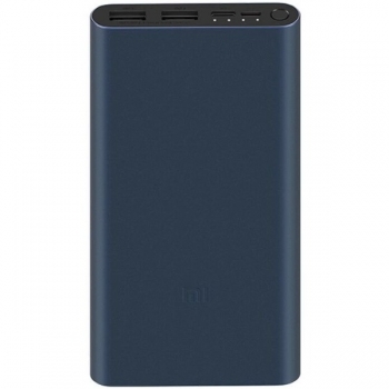  Внешний аккумулятор Xiaomi Mi Power Bank 3 10000 mAh 18W (PLM13ZM) с функцией быстрой зарядки, черный