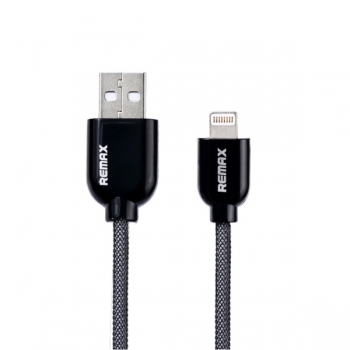  USB кабель Remax для iPhone/iPad в оплетке (черный)