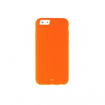  Чехол Melkco Silikonovy для iPhone 6 силиконовый (orange) + пленка
