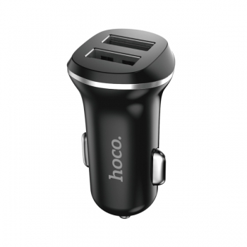  Автомобильная зарядка Hoco Z1 Dual USB 2.1A (черная)